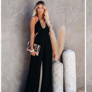 Vici Top influencer black Jumpsuit Small